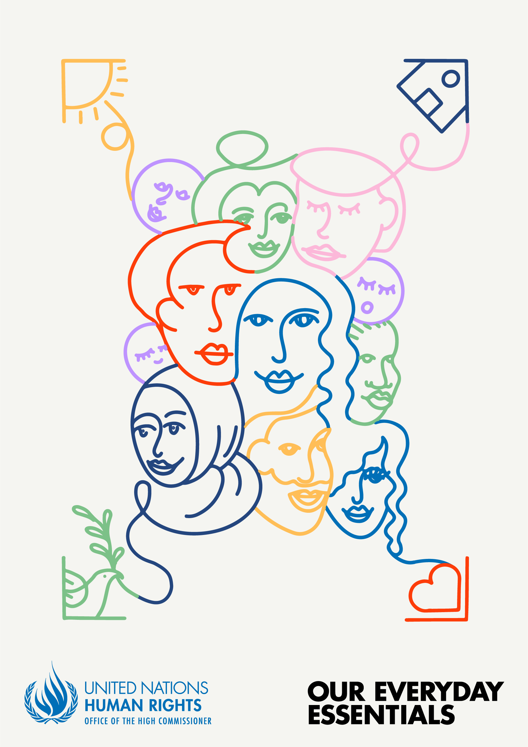 Illustration symbolique droits de l'homme 2025