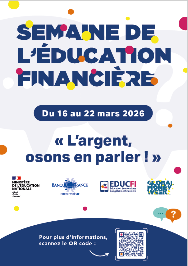 Affiche semaine de l'éducation finanicère 2026