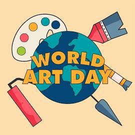 Illustration journée mondiale de l'art