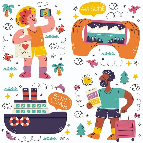 Illustration vacances d'été